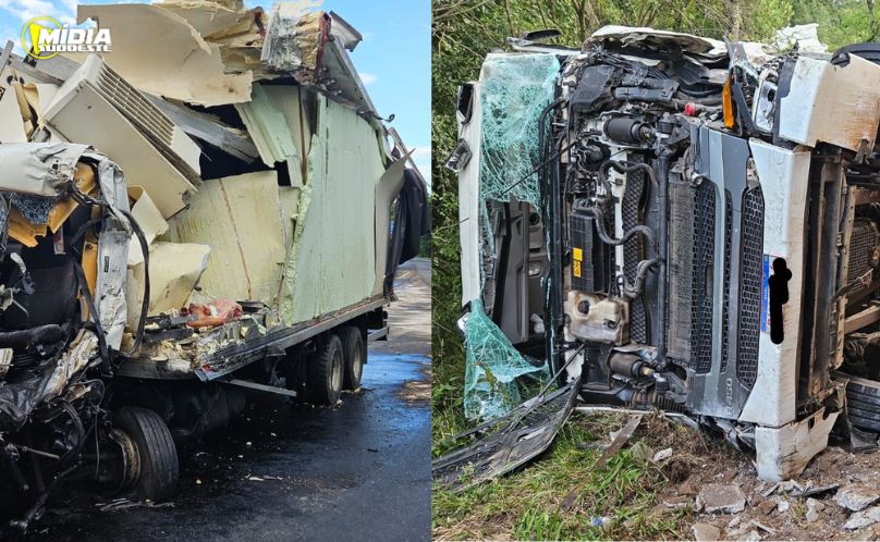 Motorista fica gravemente ferido em acidente na BR-153