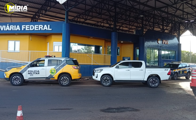 PRF recupera caminhonete furtada na BR-163