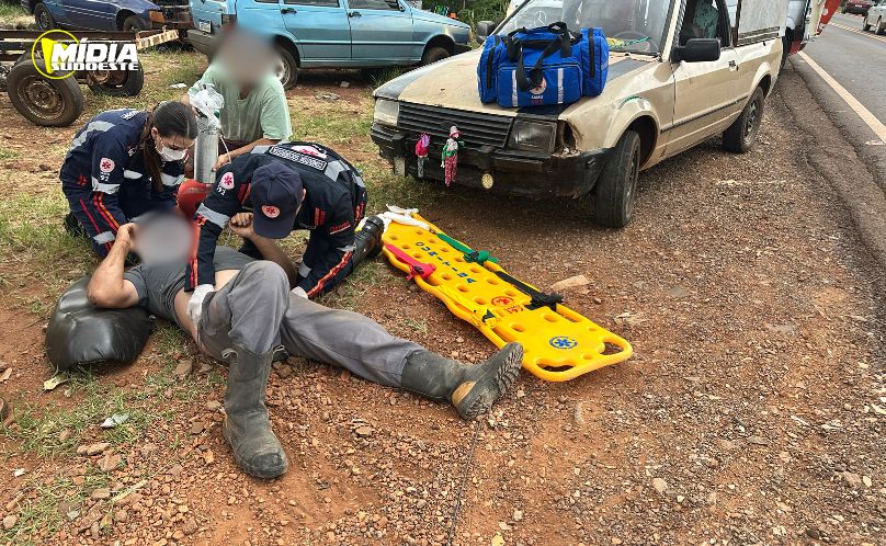 SAS: acidente mobiliza SAMU e Defesa Civil na PR-481