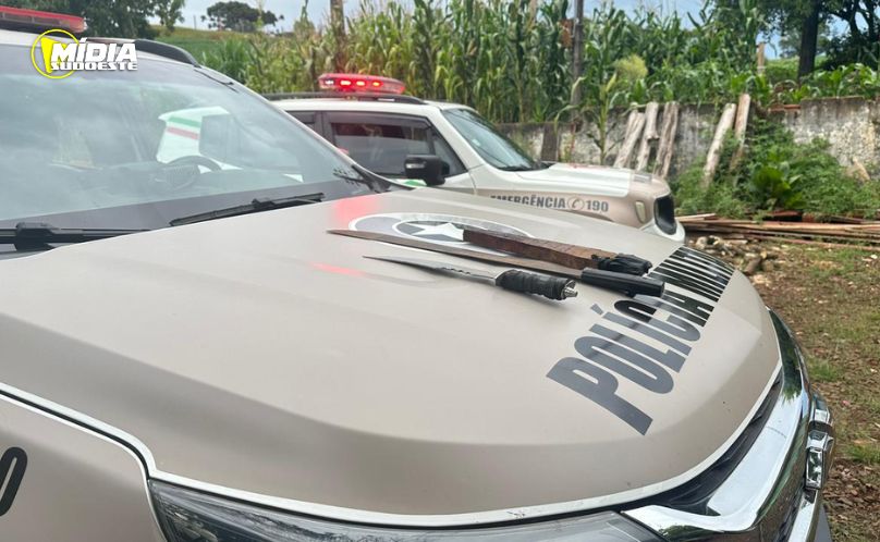 Filho é preso após ferir o pai com arma branca