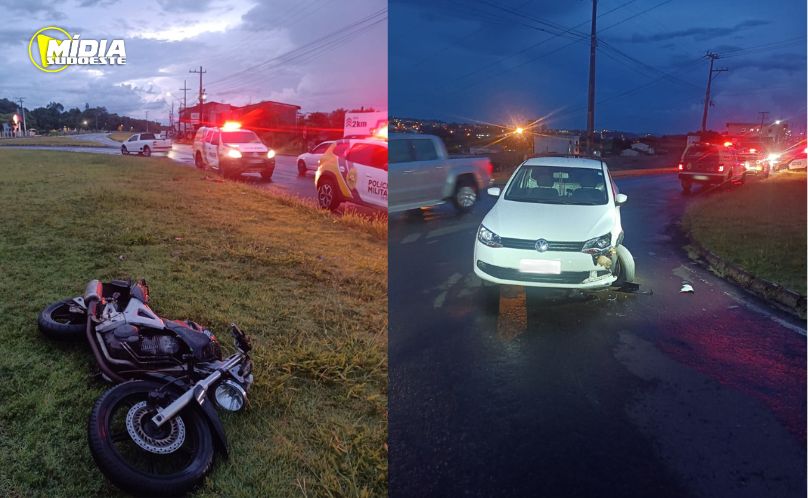 Jovem fica ferido em acidente na PR-281