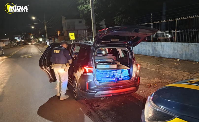 PRF apreende cerca de 281 kg de maconha na BR-163