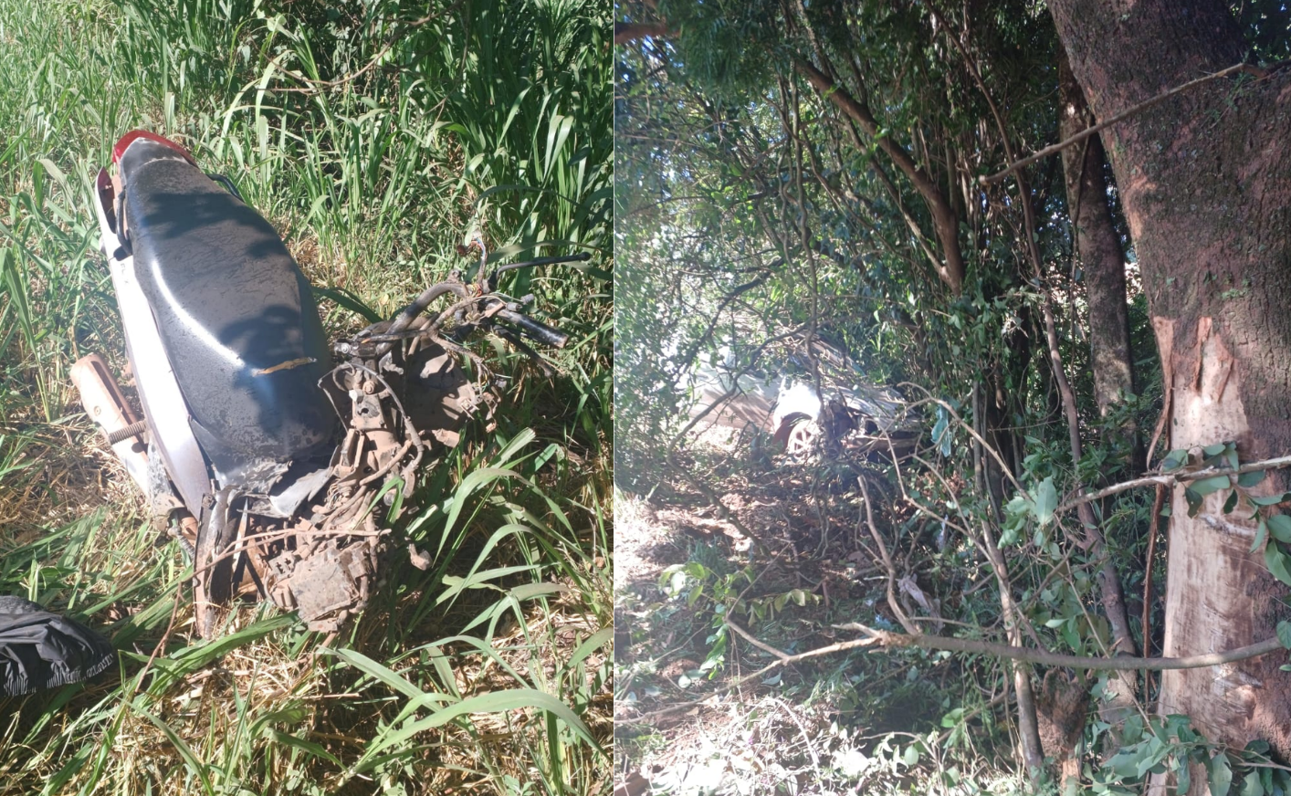 Motociclista fica em estado grave após colisão na SC-163