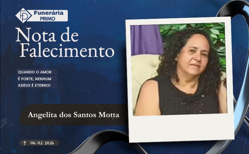 Nota de Falecimento: Angelita dos Santos Motta