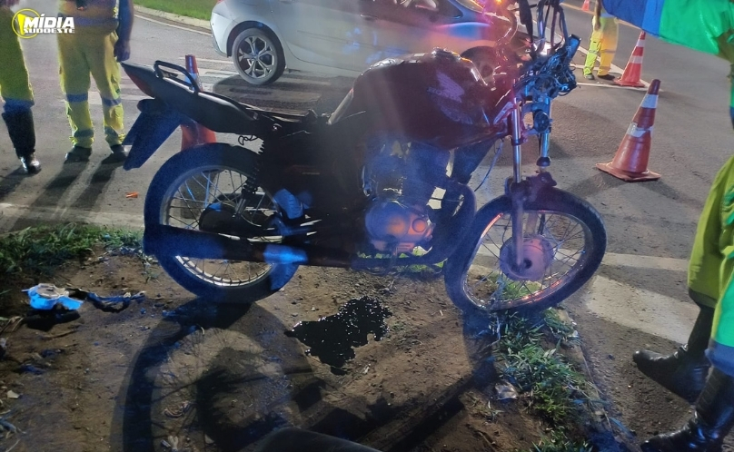 Acidente de trânsito deixa motociclista ferido na BR-373