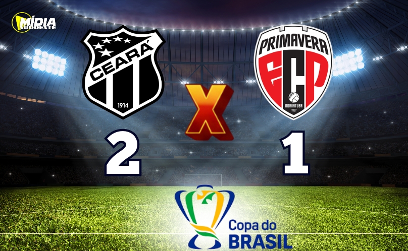 Ceará vence Primavera e garante vaga na 3ª fase da Copa do Brasil