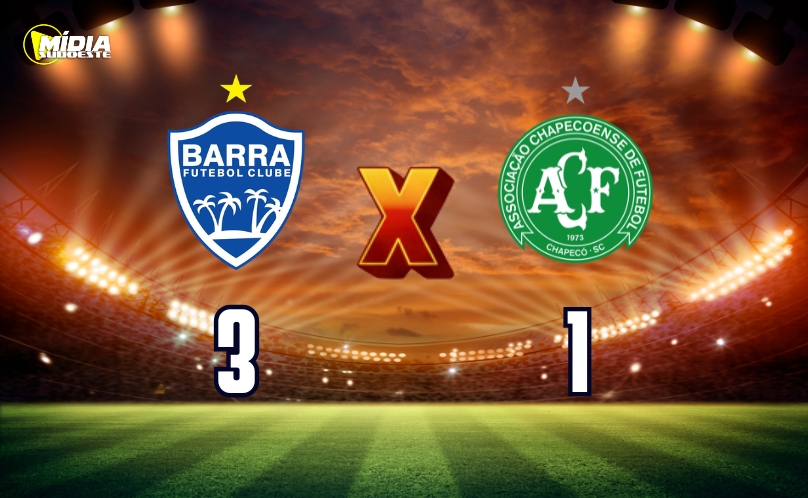 Barra-SC vence Chapecoense no jogo de ida da final do Catarinense