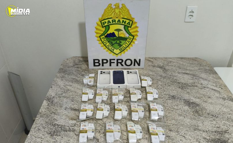 Ampére: BPFRON apreende produtos contrabandeados