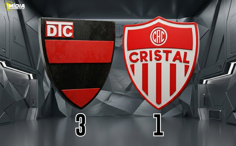 Trem domina o Cristal e conquista vitória por 3 a 1