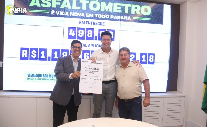 Pinhal de São Bento garante R$ 2,5 milhões para pavimentação urbana