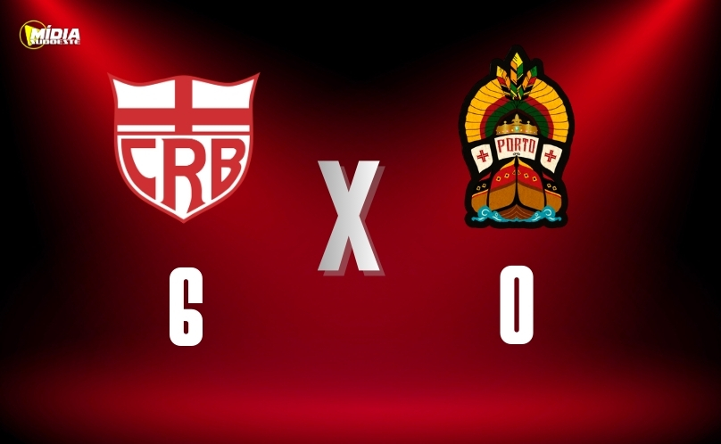 CRB goleia Porto-BA e avança na Copa do Brasil