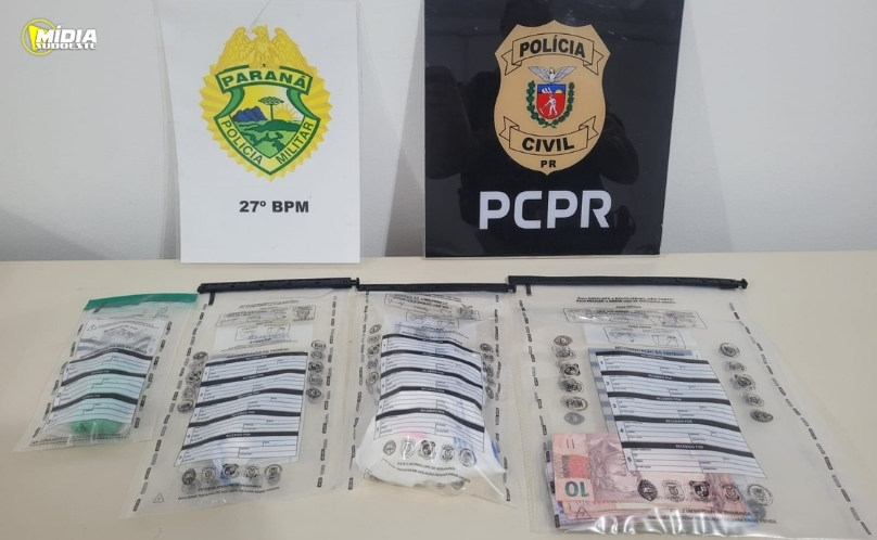 PCPR e PMPR prendem homem por tráfico de drogas