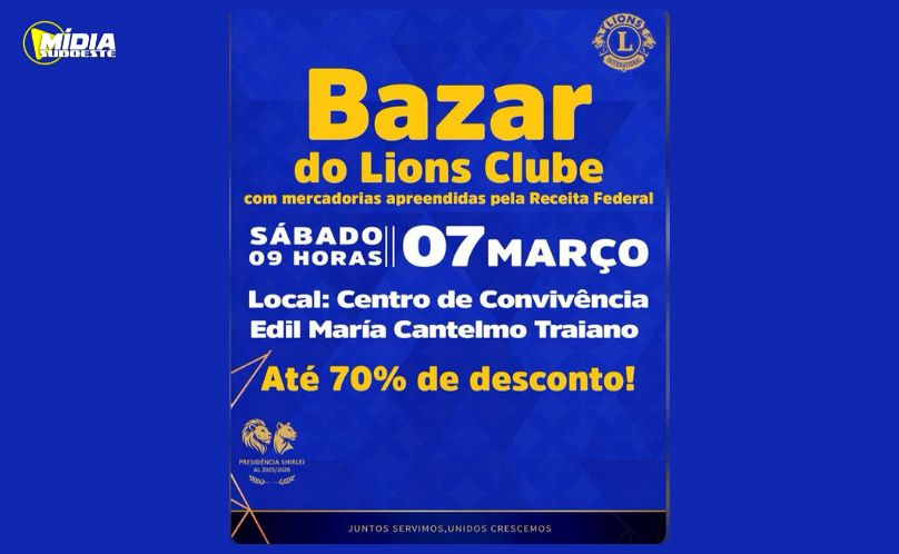 Descontos de até 70% e solidariedade marcam o grande Bazar “Ação por Elas” neste sábado
