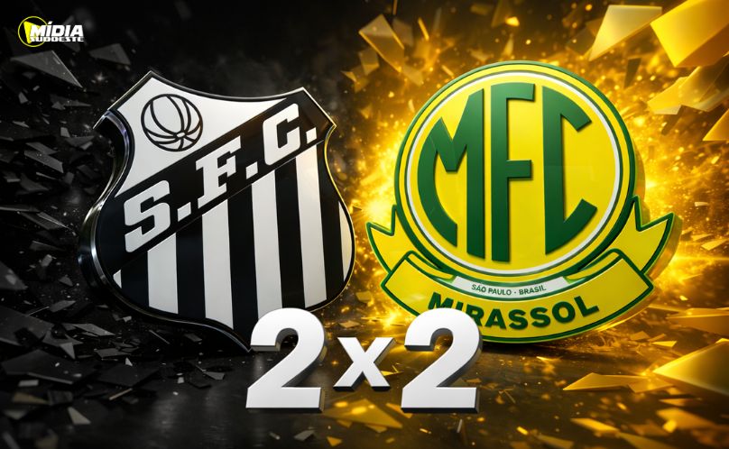 Mirassol e Santos empatam em jogo movimentado pelo Brasileirão