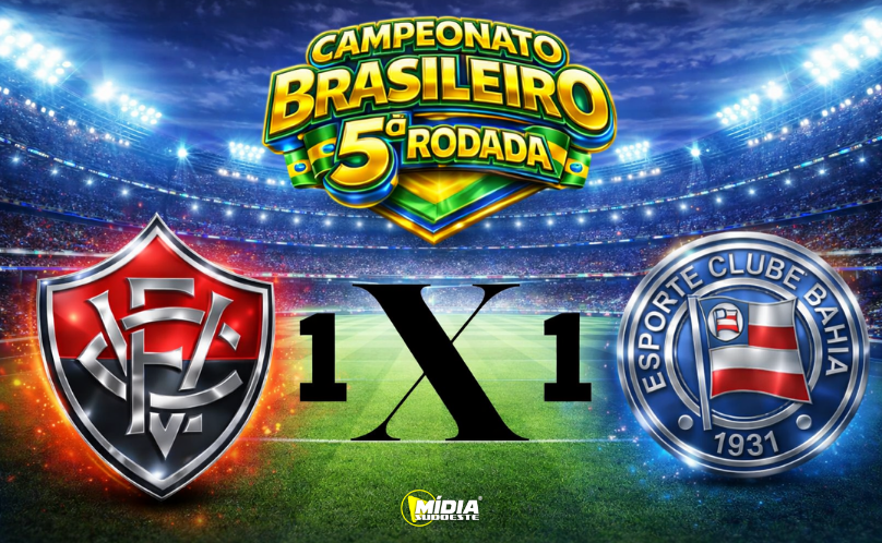 Clássico Ba-Vi termina 1 a 1 pela 5ª rodada do Campeonato Brasileiro