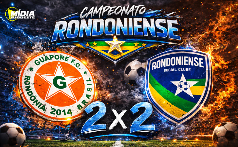 Guaporé abre vantagem, mas Rondoniense reage e garante empate