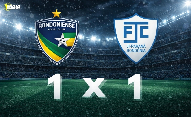 Ji-Paraná arranca empate com o Rondoniense e decisão fica aberta
