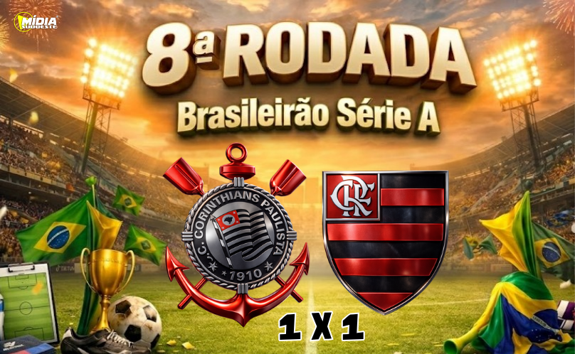 Corinthians e Flamengo empatam em jogo com polêmicas