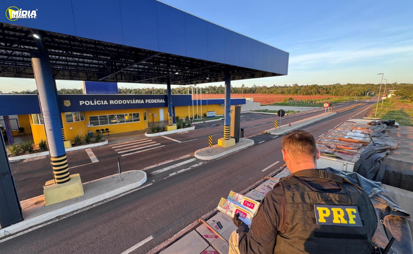 PRF apreende 600 mil maços de cigarros contrabandeados