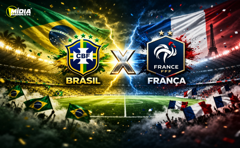 Brasil enfrenta França em amistoso de alto nível nesta quinta-feira