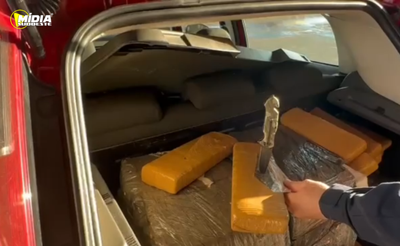 PRF apreende mais de 150 kg de maconha em veículo