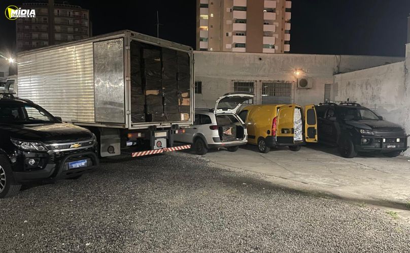 Operação Policial apreende 25 mil pacotes de cigarros contrabandeados