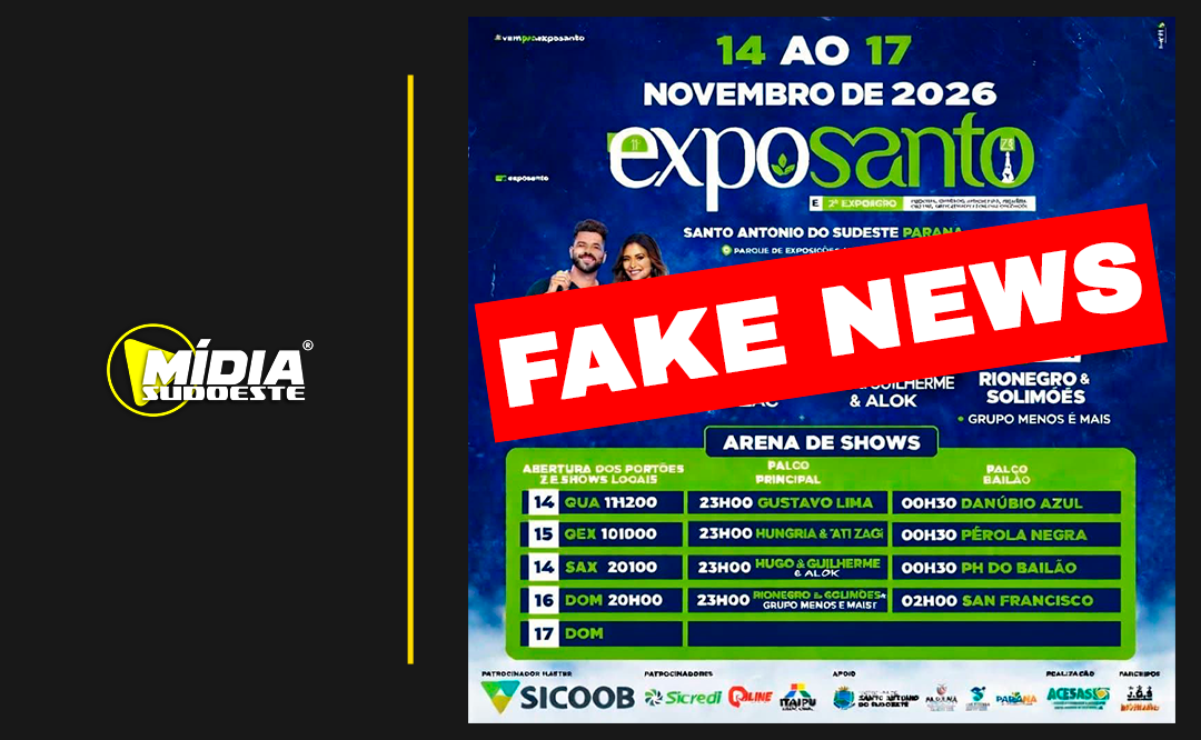 ACESAS confirma: banner da ExpoSanto 2026 é fake news
