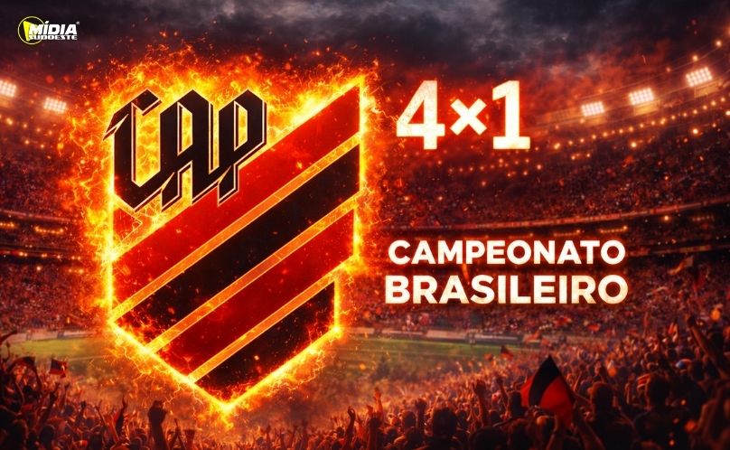 Athletico goleia o Botafogo e assume vice-liderança do Brasileirão