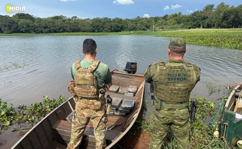 170 kg de maconha são apreendidos em embarcação