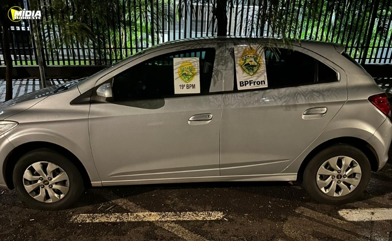 Suspeitos são presos após fuga e carro roubado é recuperado na BR-163