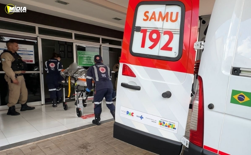 SAS: jovem fica ferido durante queda de motocicleta no interior