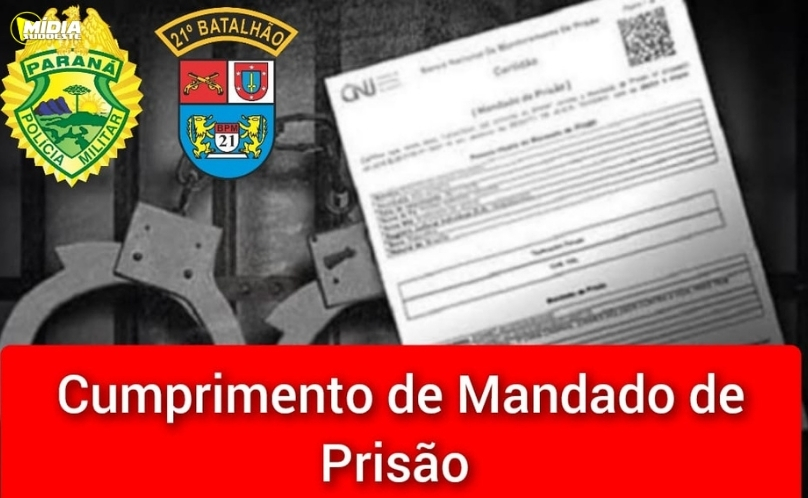 Homem com mandado por violação de domicílio é preso pela PM