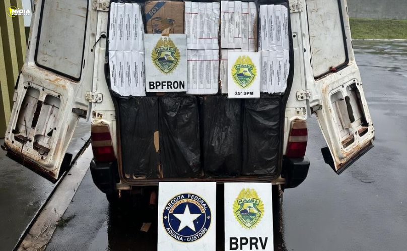 Ação integrada apreende 3 mil pacotes de cigarros contrabandeados