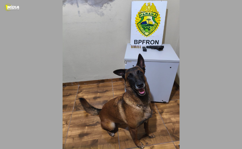 Perseguição termina com apreensão de pistola e prisão