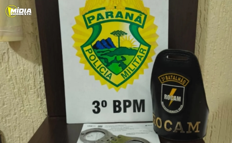 ROCAM cumpre mandado de prisão após abordagem