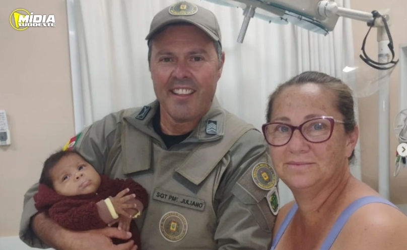 Brigada Militar salva bebê de 2 meses após engasgamento