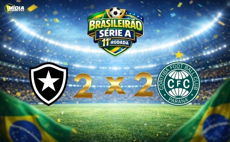 Botafogo e Coritiba ficam no empate em duelo intenso no Nilton Santos