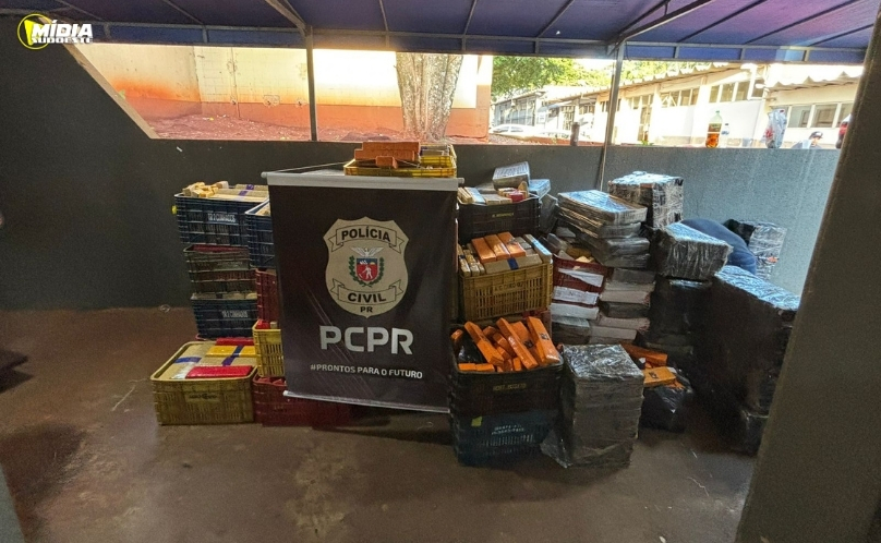 PCPR apreende 4,1 toneladas de maconha em Foz do Iguaçu