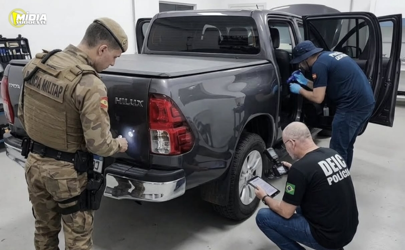 Hilux adulterada é apreendida durante operação