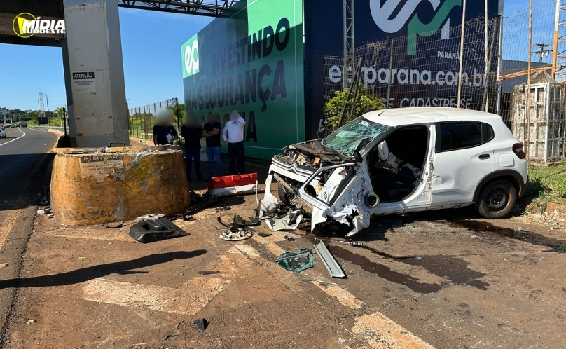 Motorista morre após colisão contra mureta na BR-369