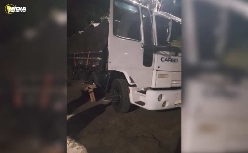 Ação rápida dos bombeiros evita incêndio em caminhão às margens da SC-305