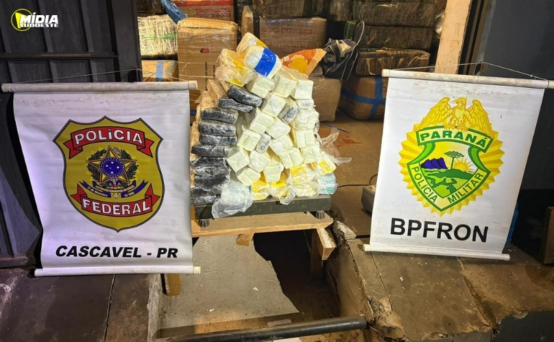 Apreensão de 43 kg de cocaína resulta em prisão em Cascavel