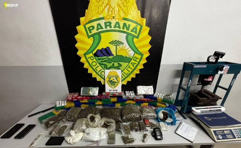 PMPR desarticula ponto de tráfico e apreende mais de 21 kg de drogas