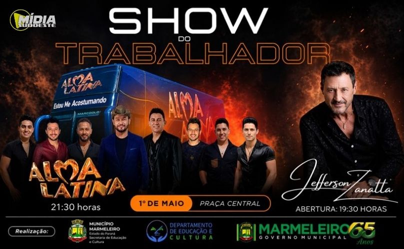 Marmeleiro terá Show do Trabalhador no dia 1º de maio