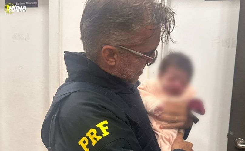 PRF salva bebê engasgada durante atendimento na unidade de Cascavel