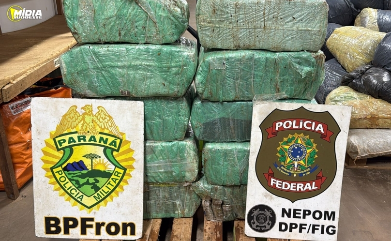 BPFRON apreende 161 kg de maconha após perseguição