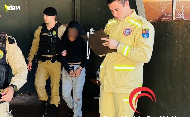Fuga após assalto acaba em batida e prisão na BR-277