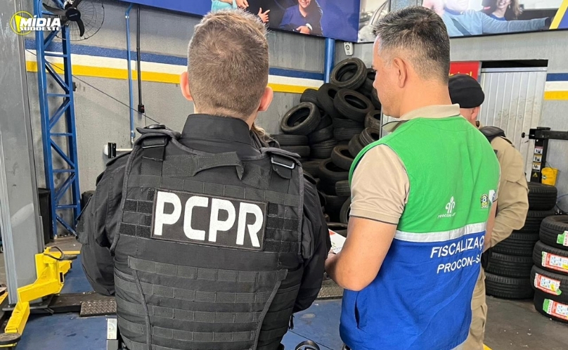 PCPR e Procon interditam empresa de pneus por práticas abusivas