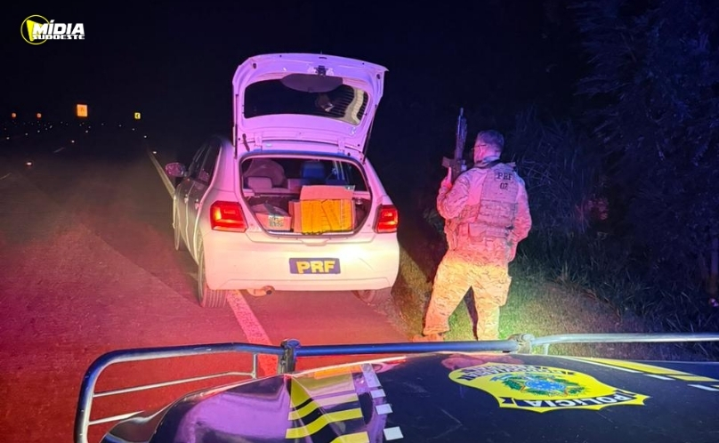 PRF apreende mais de 170 kg de maconha e prende motorista