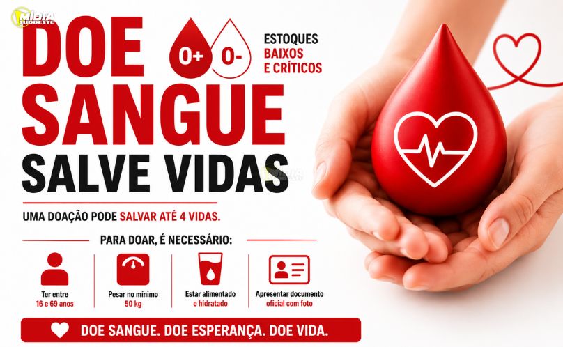 Hemepar alerta para falta de sangue O+ e O- no Paraná